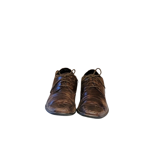 Men Brown Leather Oxfords By Stacy Adams Size 12/Men Designer Shoes/ Men Dress S - Picture 3 of 8